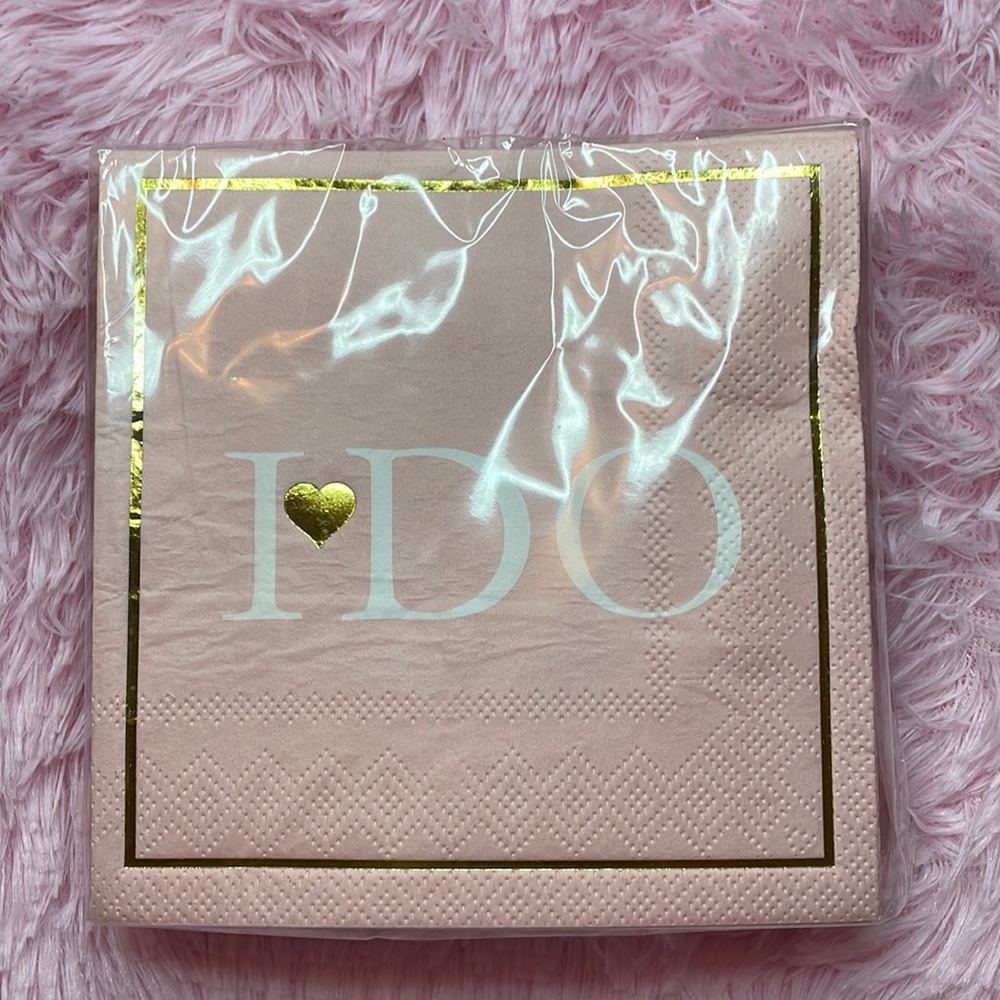 Wedding reception beverage napkins 40 ct